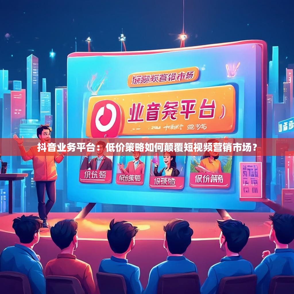 抖音业务平台：低价策略如何颠覆短视频营销市场？