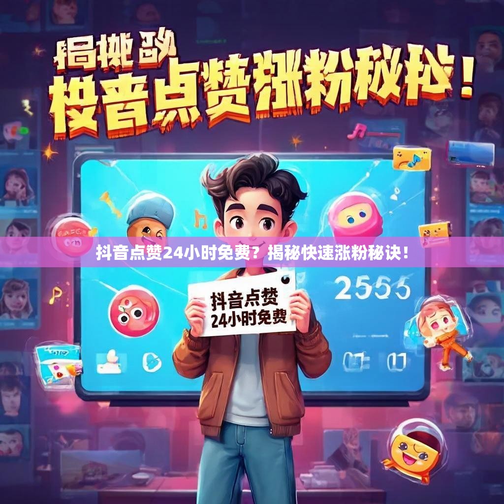 抖音点赞24小时免费？揭秘快速涨粉秘诀！