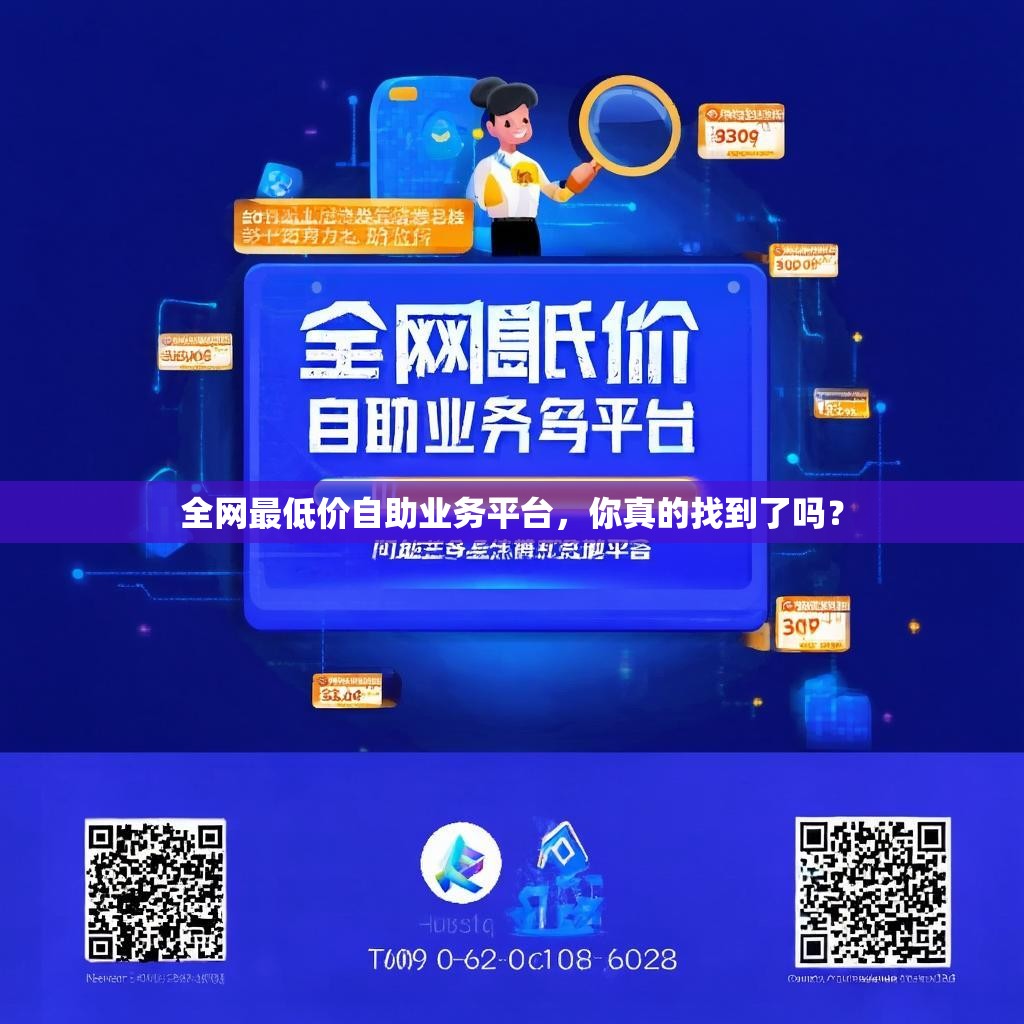 全网最低价自助业务平台，你真的找到了吗？