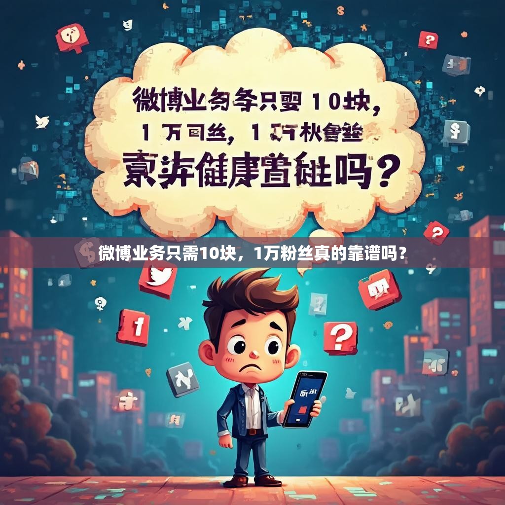 微博业务只需10块，1万粉丝真的靠谱吗？