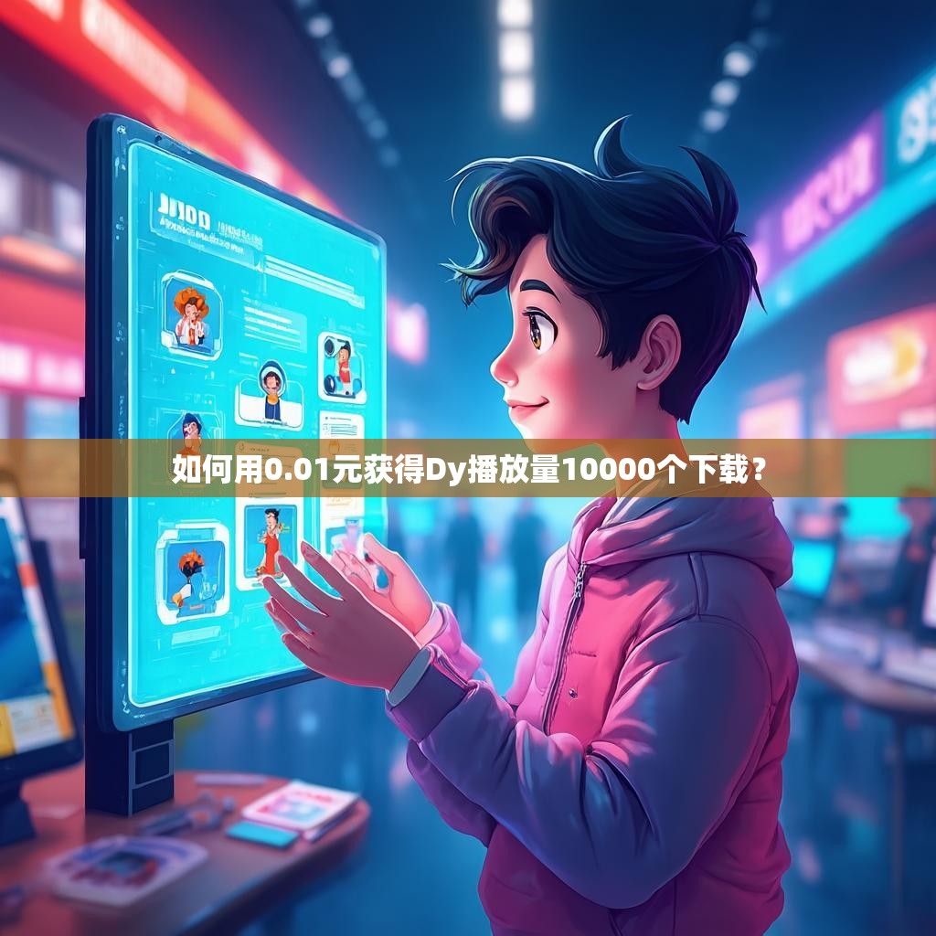 如何用0.01元获得Dy播放量10000个下载？