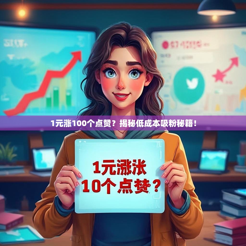 1元涨100个点赞？揭秘低成本吸粉秘籍！