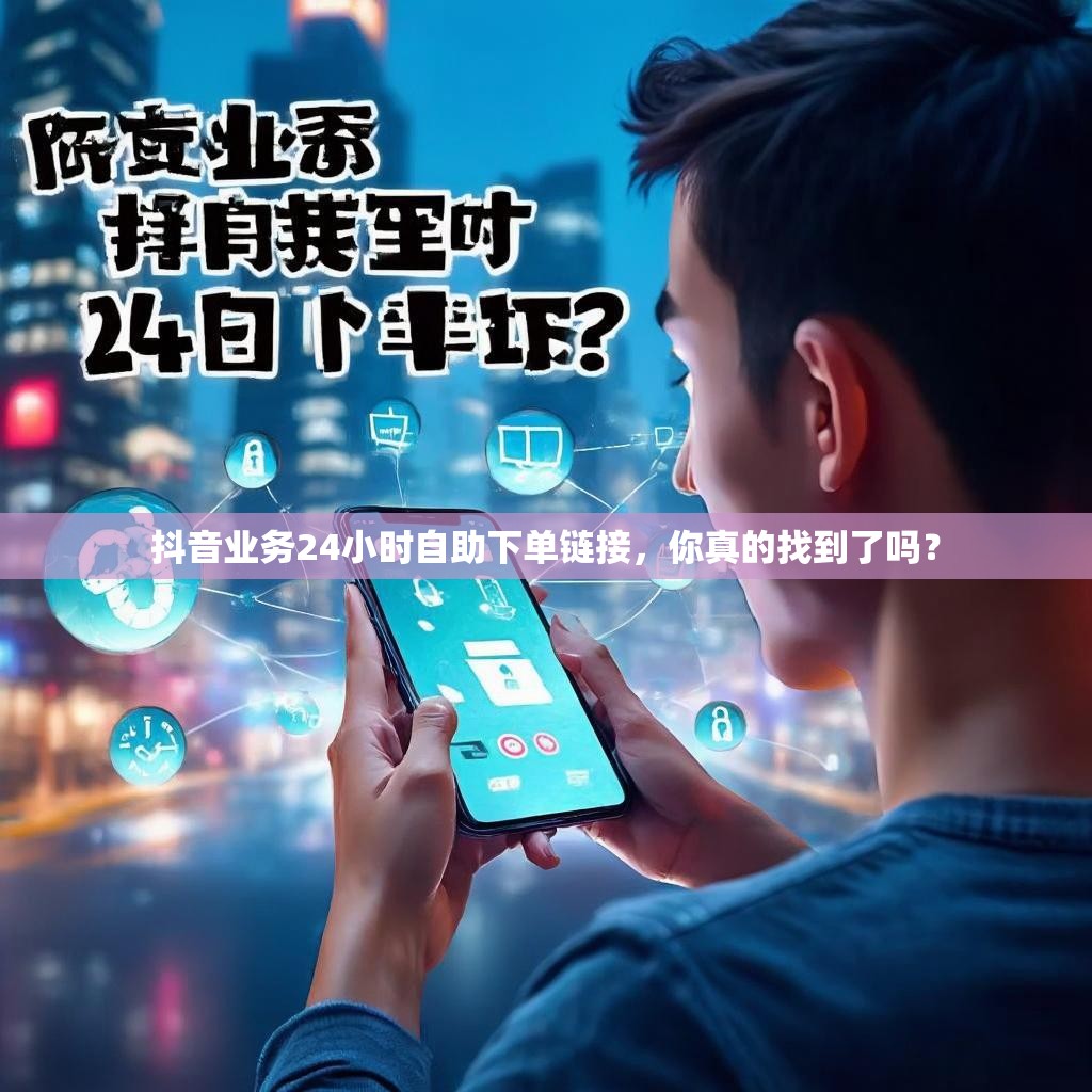 抖音业务24小时自助下单链接，你真的找到了吗？