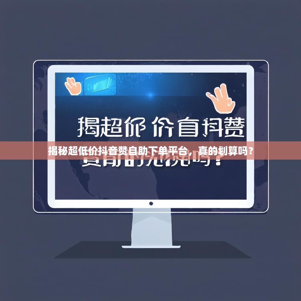 揭秘超低价抖音赞自助下单平台，真的划算吗？