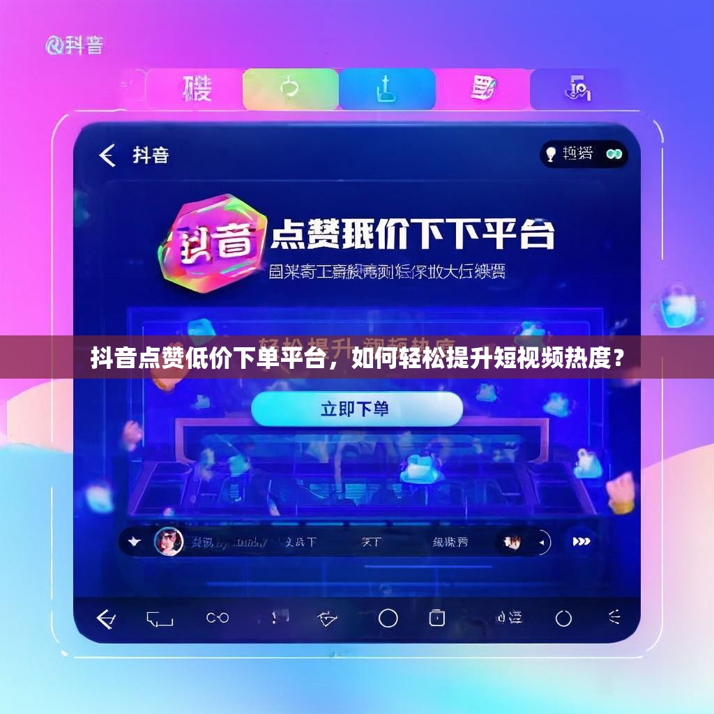 抖音点赞低价下单平台，如何轻松提升短视频热度？