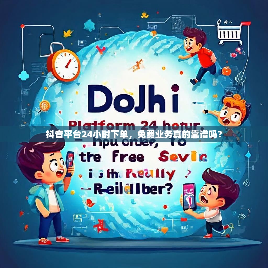 抖音平台24小时下单，免费业务真的靠谱吗？