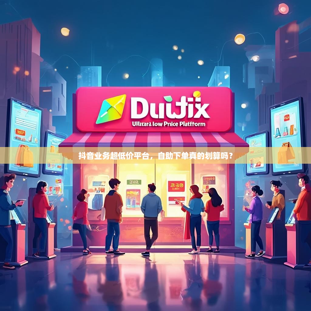 抖音业务超低价平台,自助下单真的划算吗?
