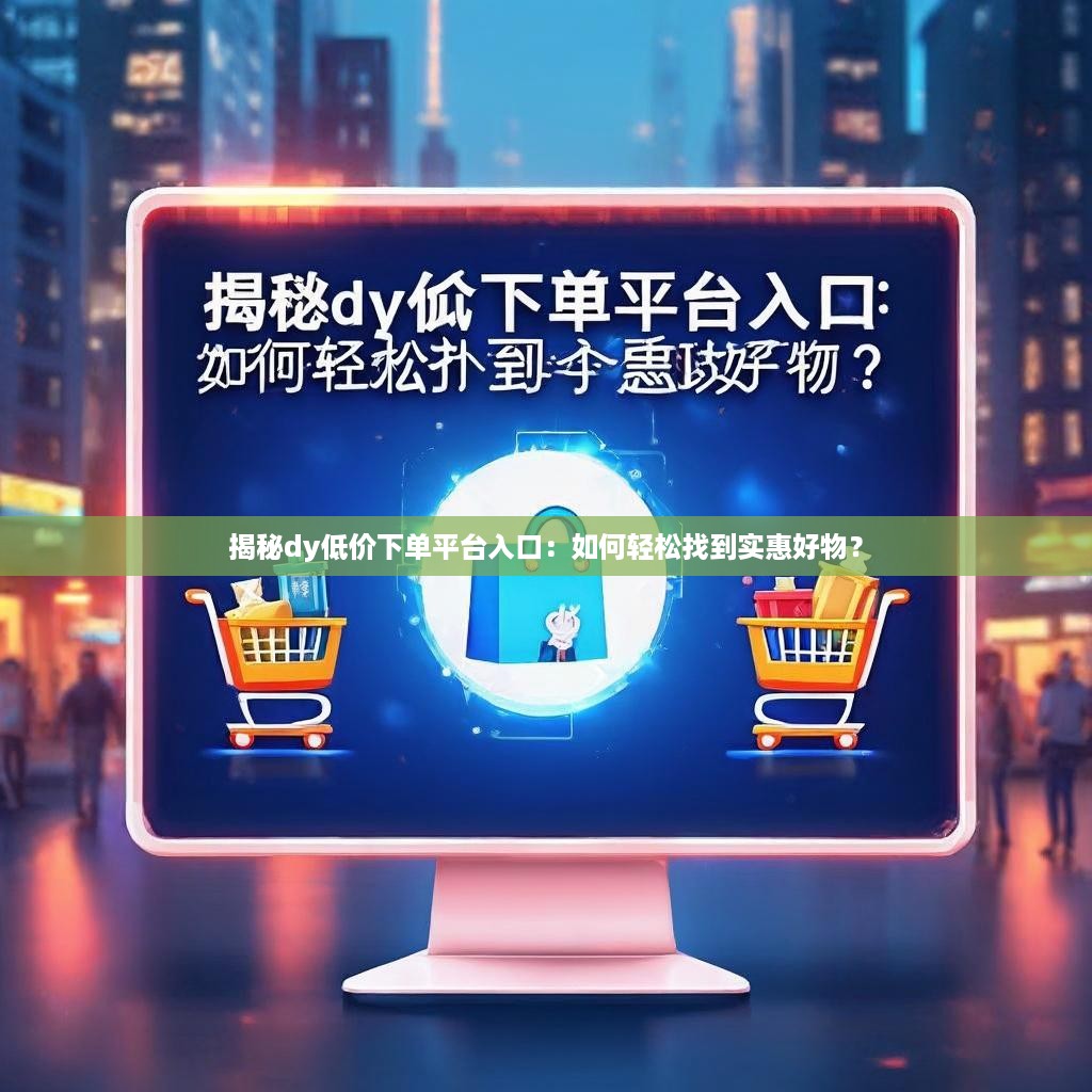 揭秘dy低价下单平台入口：如何轻松找到实惠好物？