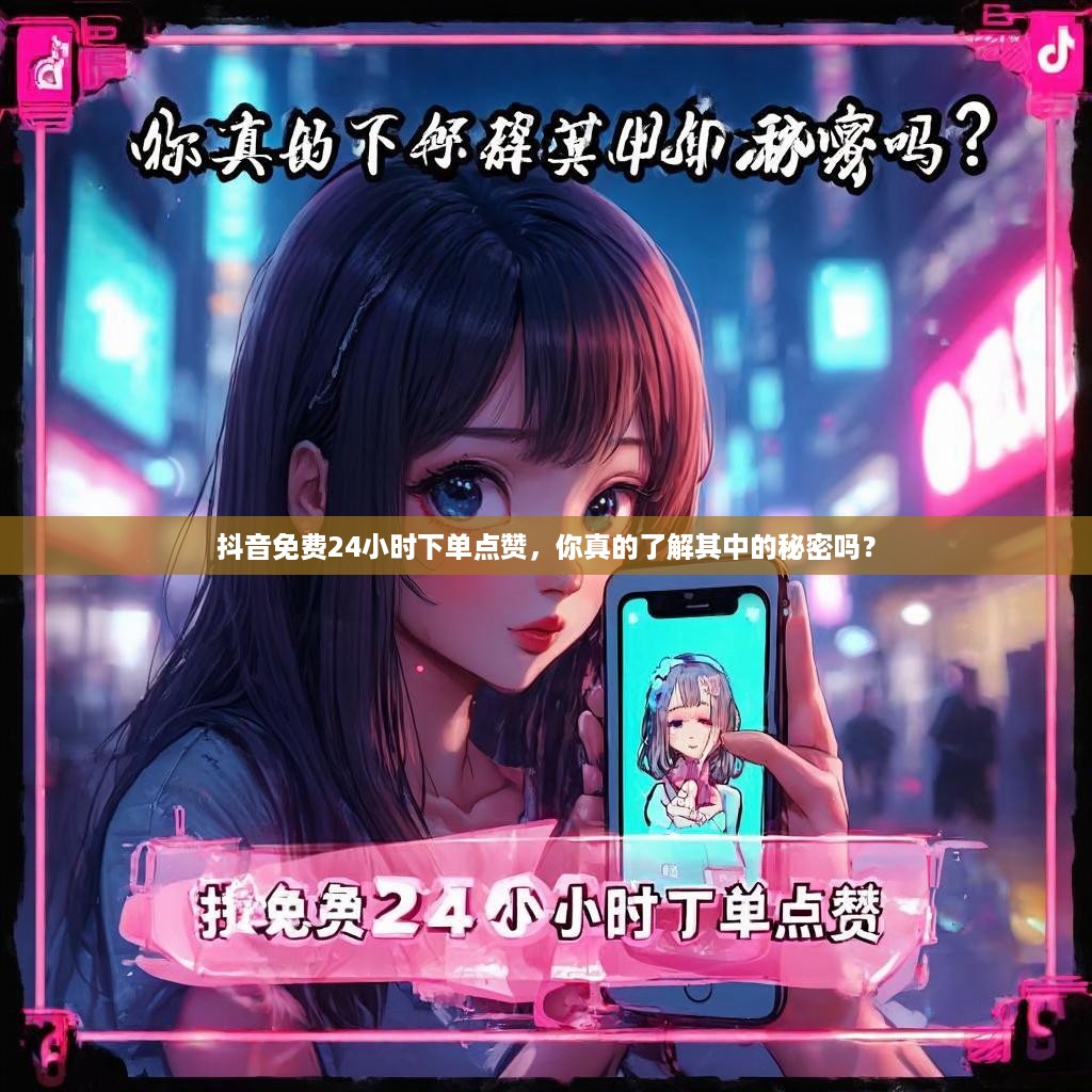 详细阅读:抖音免费24小时下单点赞,你真的了解其中的秘密吗? 抖音免费24小时下单点赞,你真的了解其中的秘密吗?