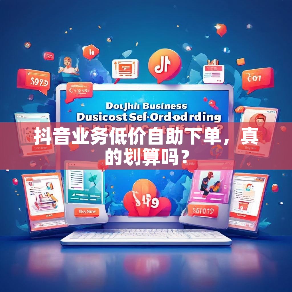 抖音业务低价自助下单，真的划算吗？