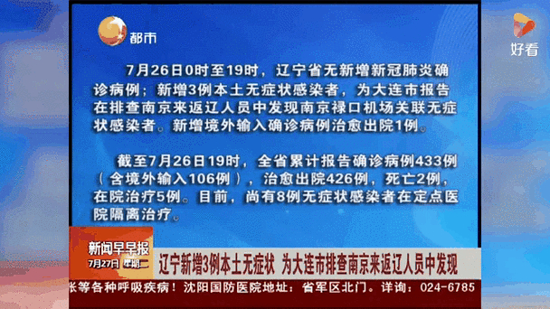 辽宁新增本土确诊36例（辽宁新增确诊病例323例）