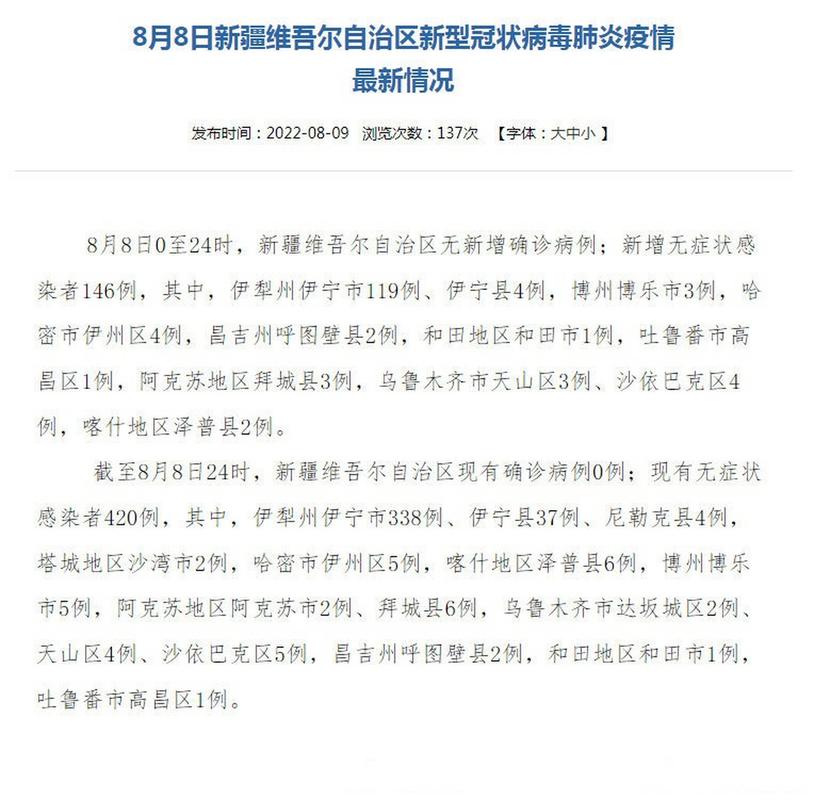 新疆有无新增肺炎病例？是否有新型冠状病毒肺炎？